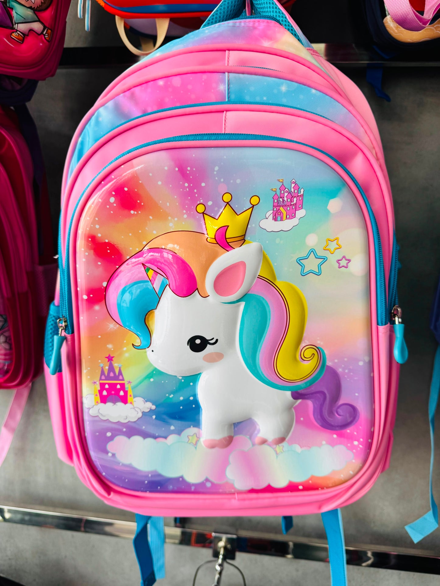 Premium 18-Inch Unicorn School Backpack – Pink & Mixed Colors