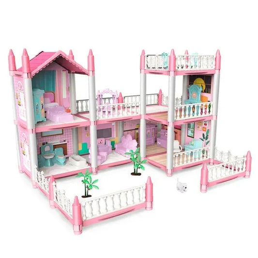 DIY Doll House Dream Villa – Princess House with Furniture Set 462-04