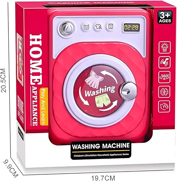 Automatic Washing Machine Toy - Mini Pretend Play Appliance
