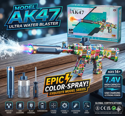Gel Blaster Toy Gun with Smoke & Flashing Lights