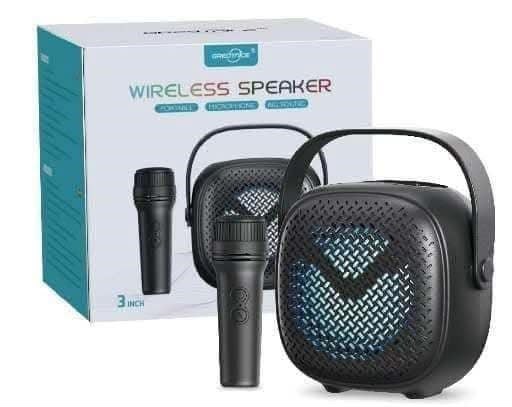 Bluetooth Speaker with Wireless Mic & Voice Changer