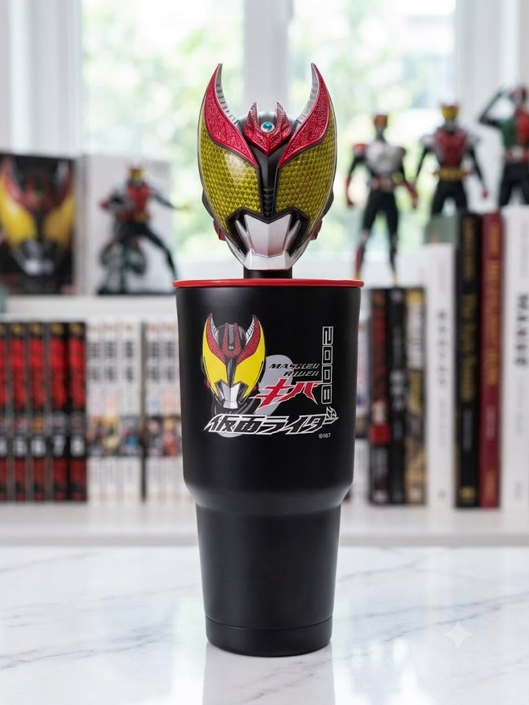 Premium Kamen Rider Figure Tumbler – Dual Lid Edition
