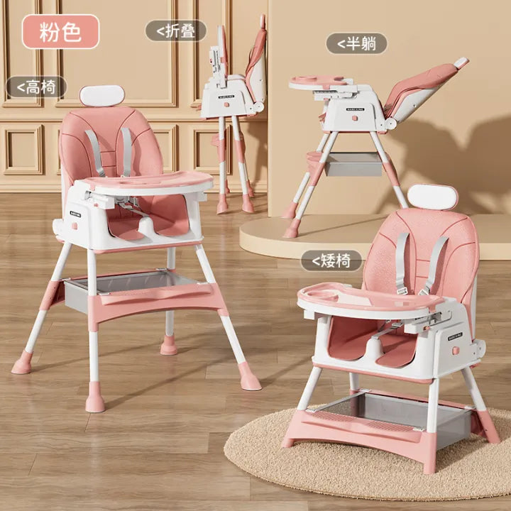 Baby High Chair with Double Tray