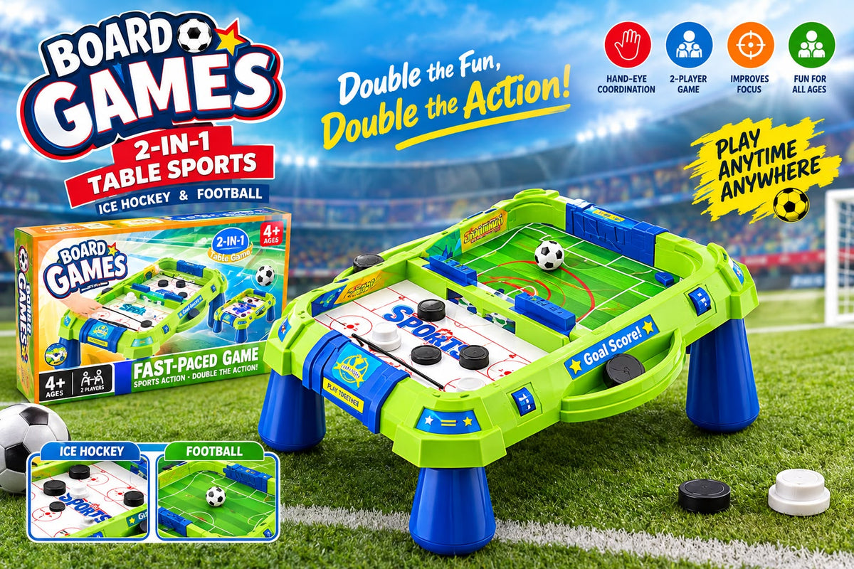 Imported 2-in-1 Pucket Game & Football Game