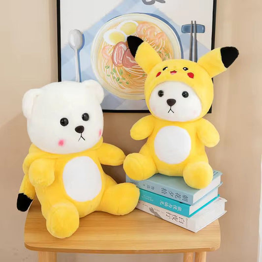 Hoodie Pikachu Plush Toy – Soft & Cute Stuffed Character