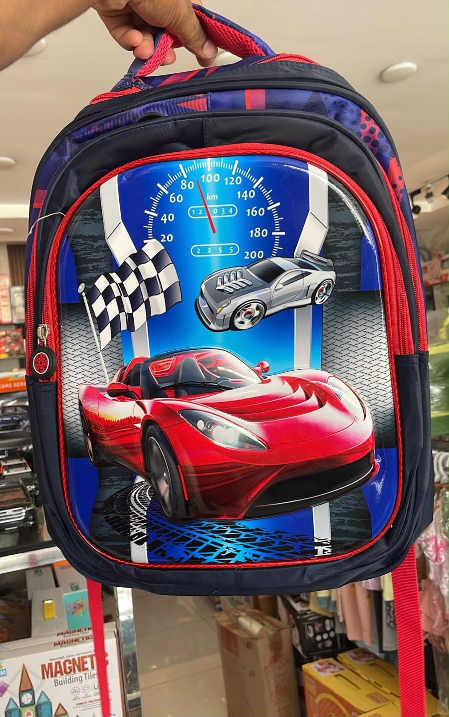 Premium Quality Car Character School Bag – 16 Inch