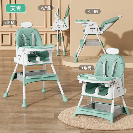 Baby High Chair with Double Tray