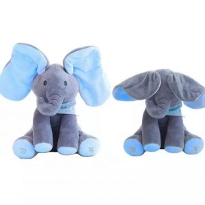 Premium Peek-a-Boo Plush Elephant – Interactive Talking Toy