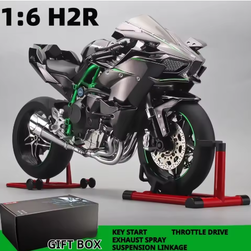 Kawasaki Ninja H2R 1:6 Diecast Motorcycle Model