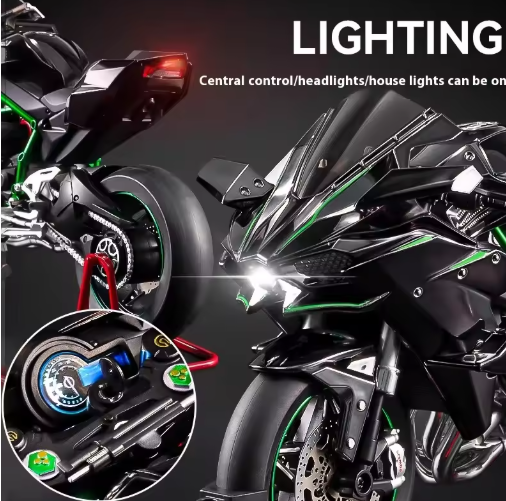 Kawasaki Ninja H2R 1:6 Diecast Motorcycle Model