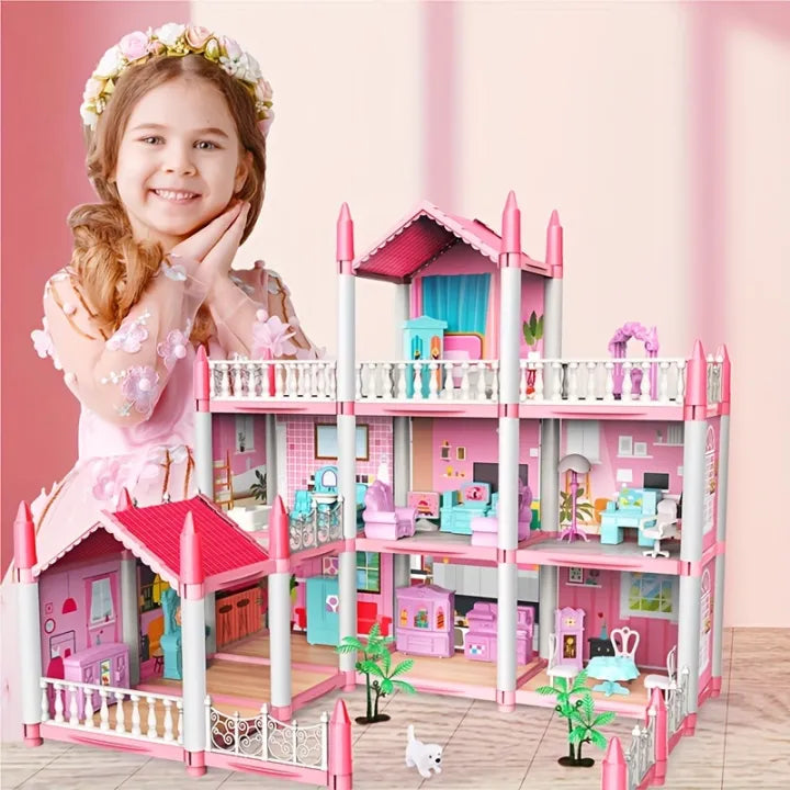 DIY Doll House Dream Villa – Princess House with Furniture Set 462-04