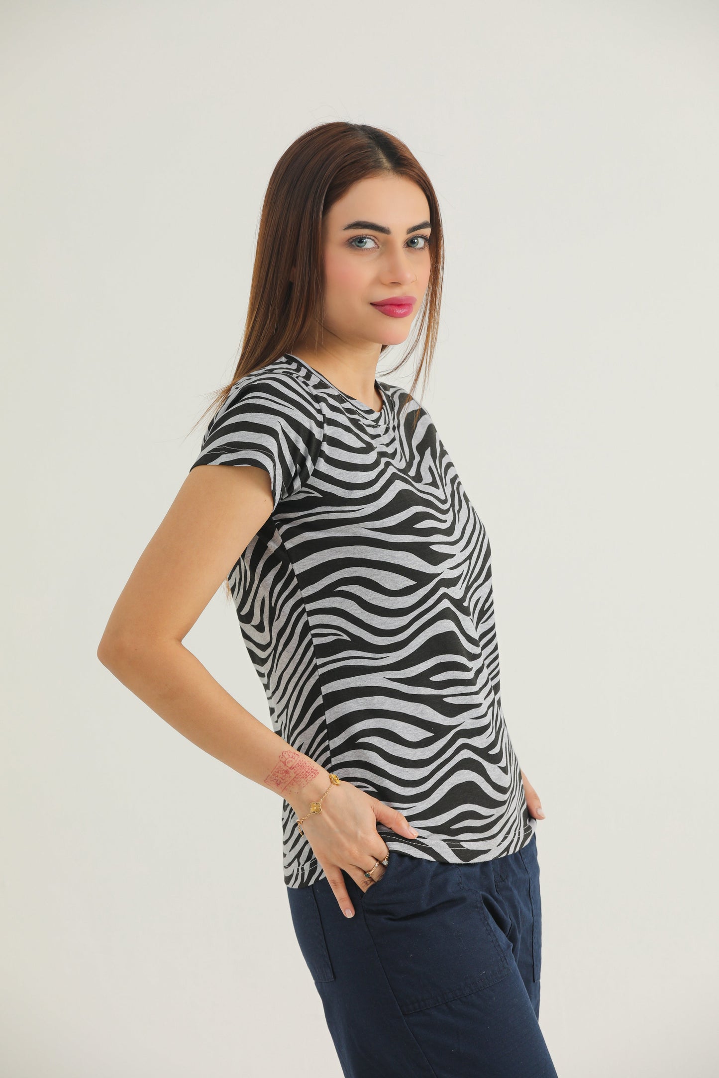 Zebra Print ( Grey / Black )