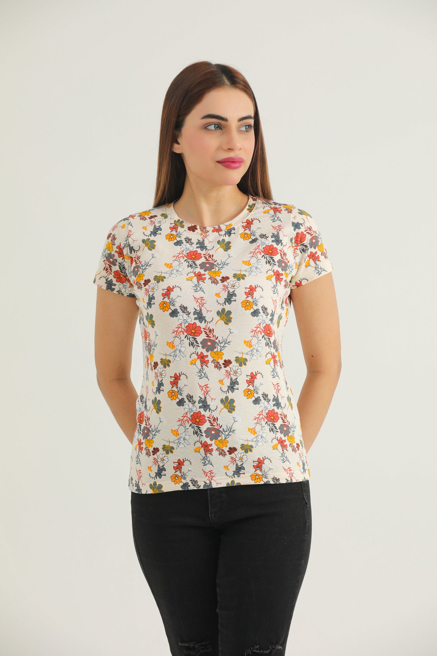 Multi Floral (Beige)