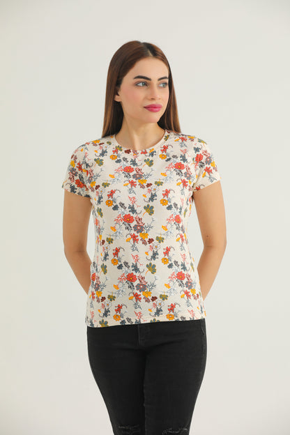 Multi Floral (Beige)