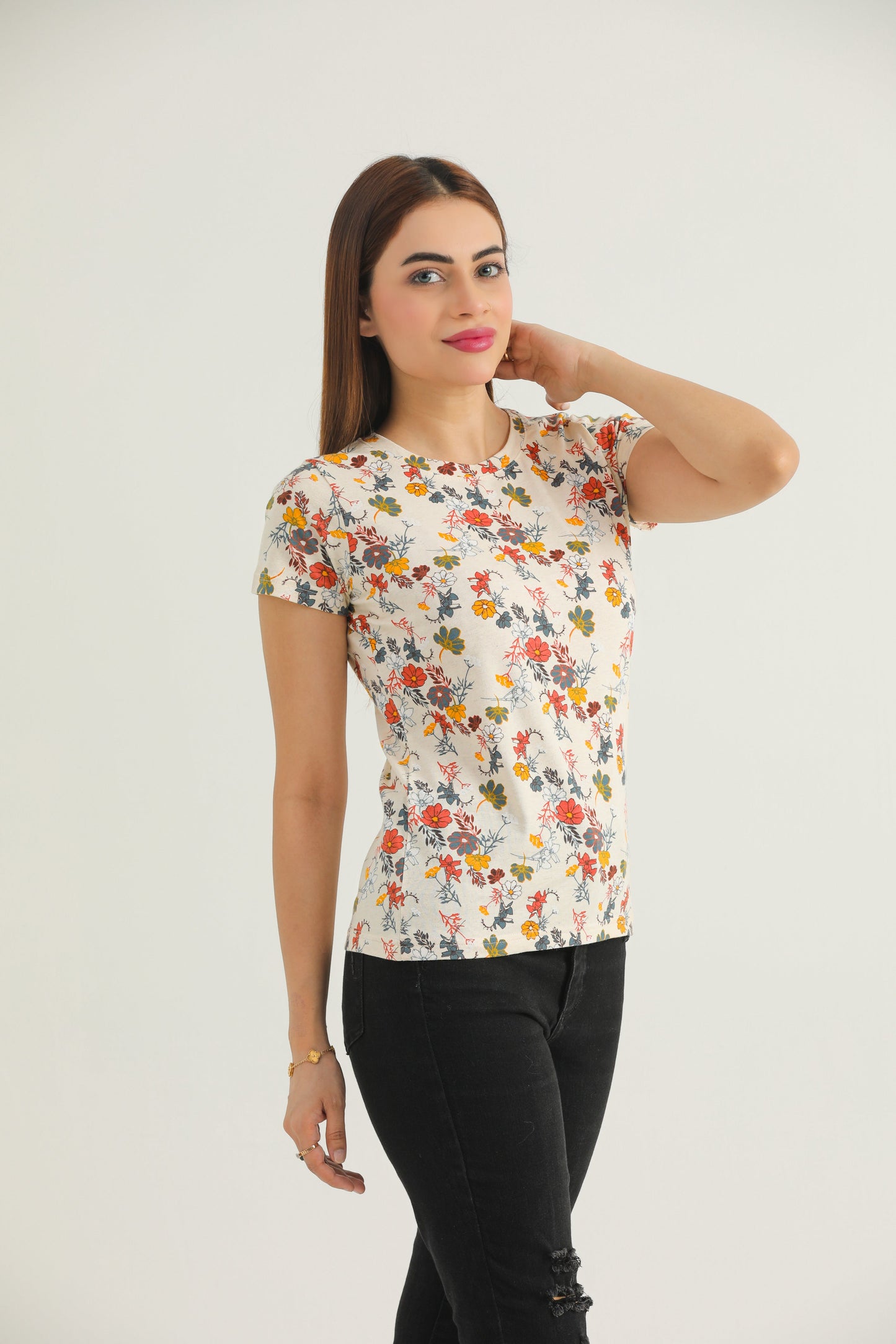 Multi Floral (Beige)