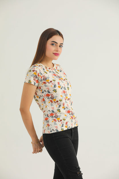 Multi Floral (Beige)