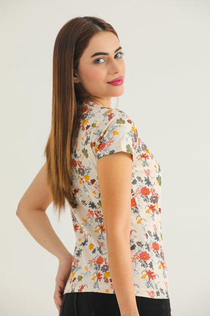 Multi Floral (Beige)