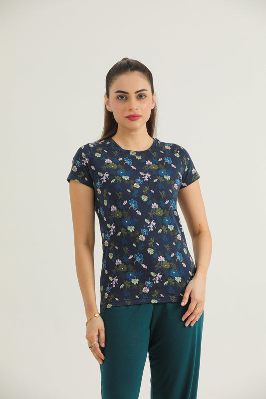 Multi Floral (Dk Navy)