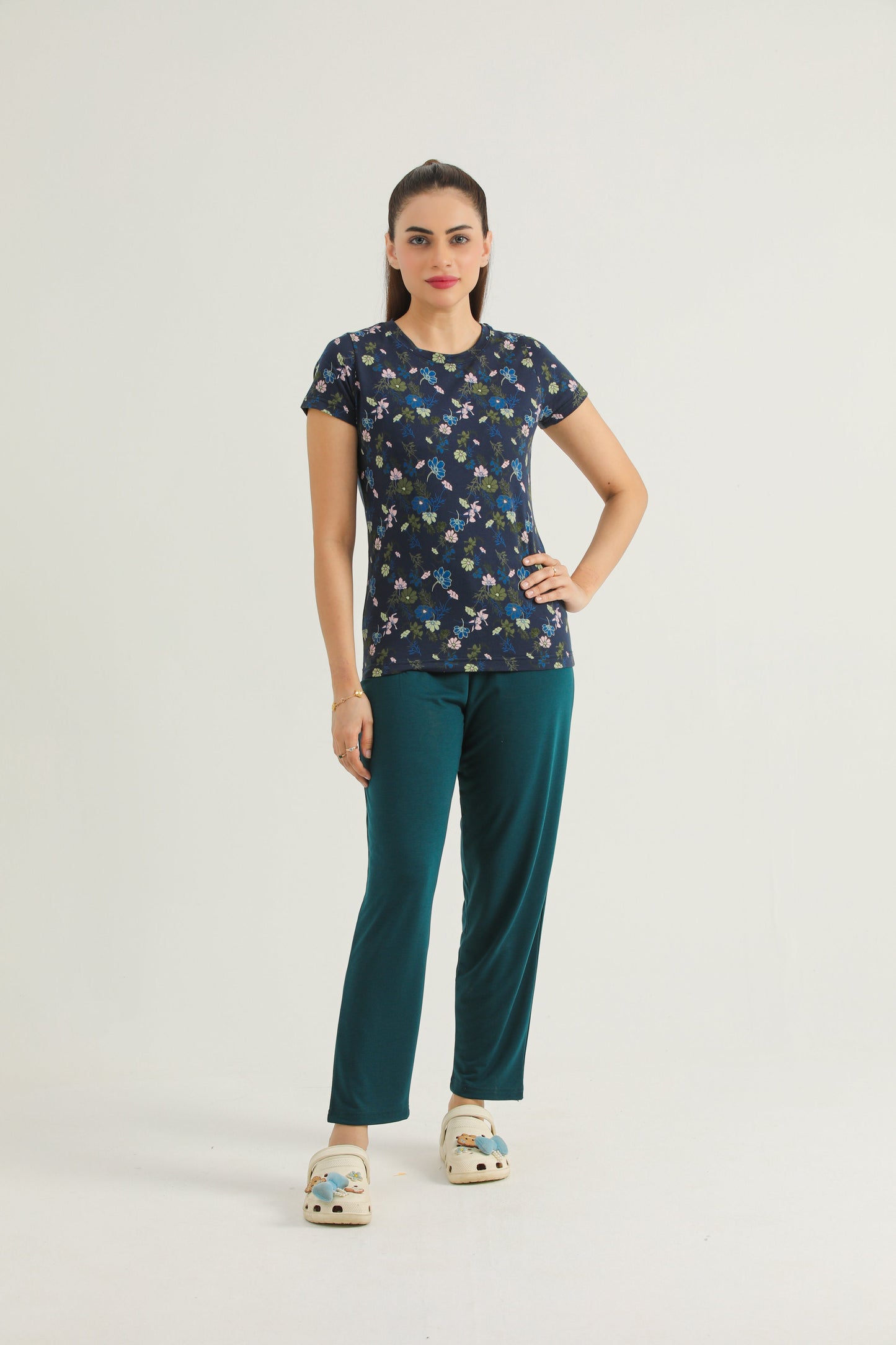 Multi Floral (Dk Navy)