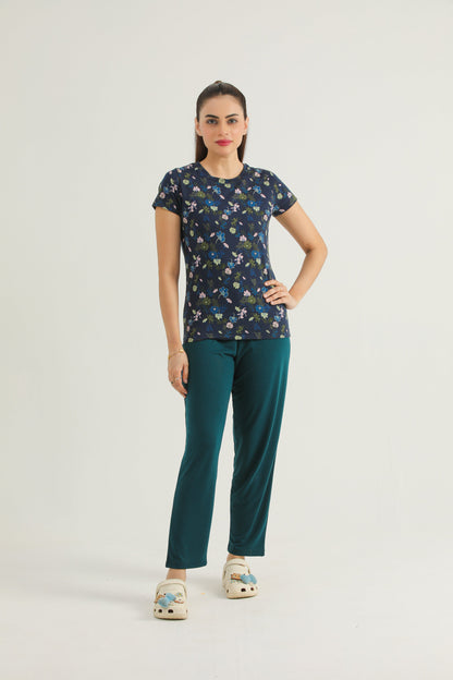 Multi Floral (Dk Navy)