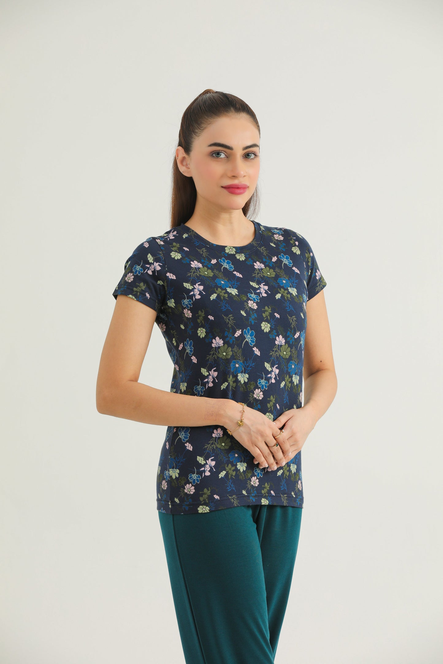 Multi Floral (Dk Navy)