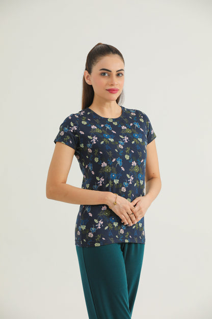 Multi Floral (Dk Navy)