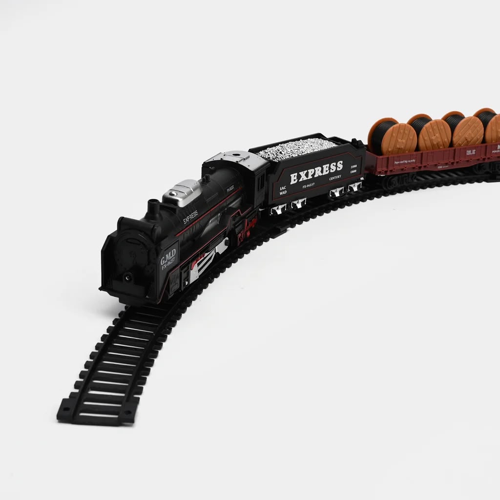 Train Track Set with Containers