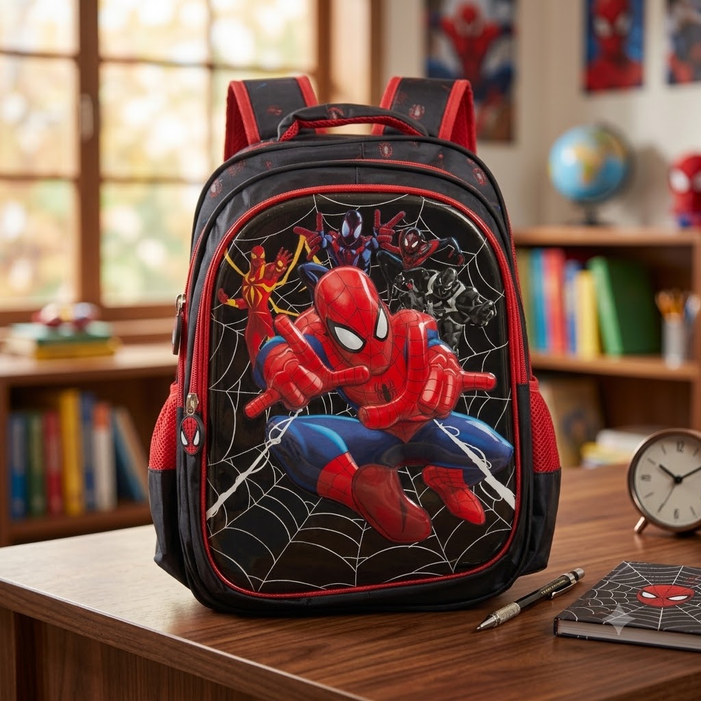 Premium Imported Spider-Man School Backpack – 15"