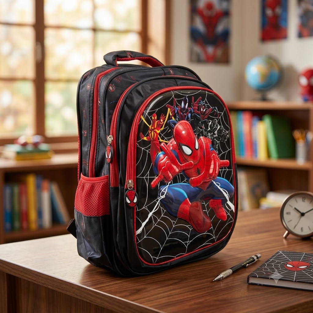 Premium Imported Spider-Man School Backpack – 15"