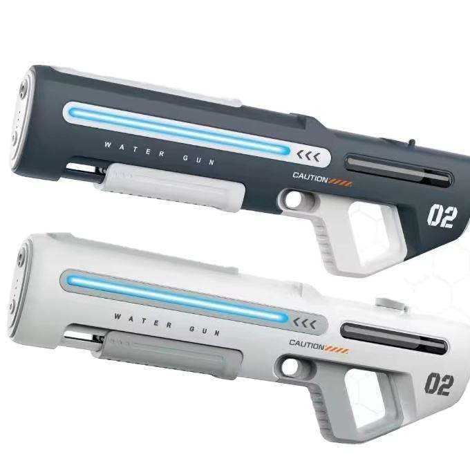 Large Electric Water Gun – Manual & Auto Spray Blaster  Description: