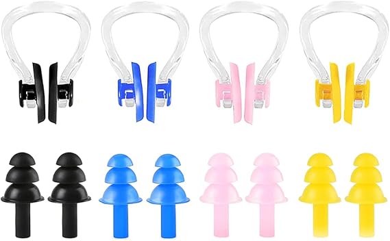 Swimming Nose Clip & Ear Plugs Set