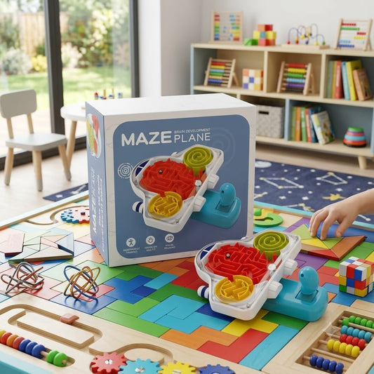 Maze Plane Puzzle Game – Visual & Independent Learning Toy