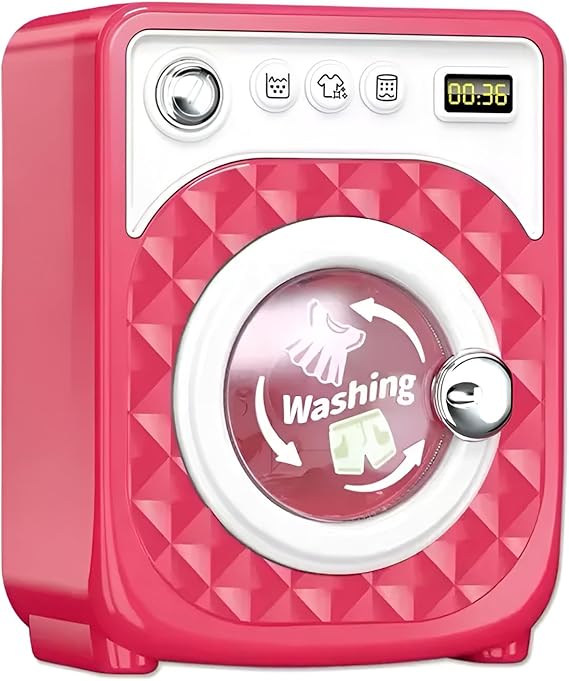 Automatic Washing Machine Toy - Mini Pretend Play Appliance