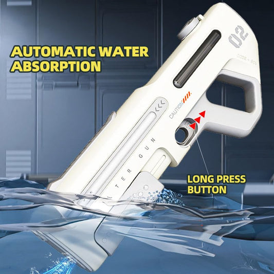 Large Electric Water Gun – Manual & Auto Spray Blaster  Description: