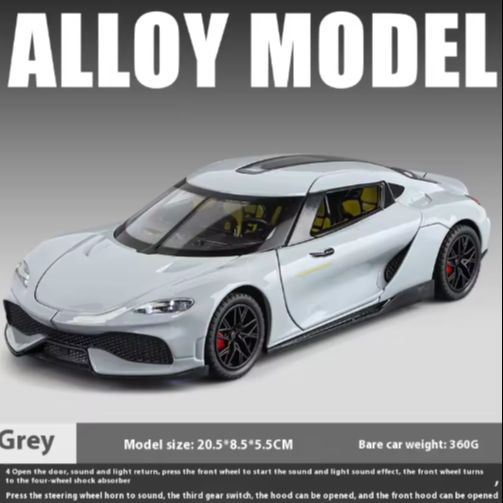 1:24 Koenigsegg Gemera GT Super Sport Diecast Model