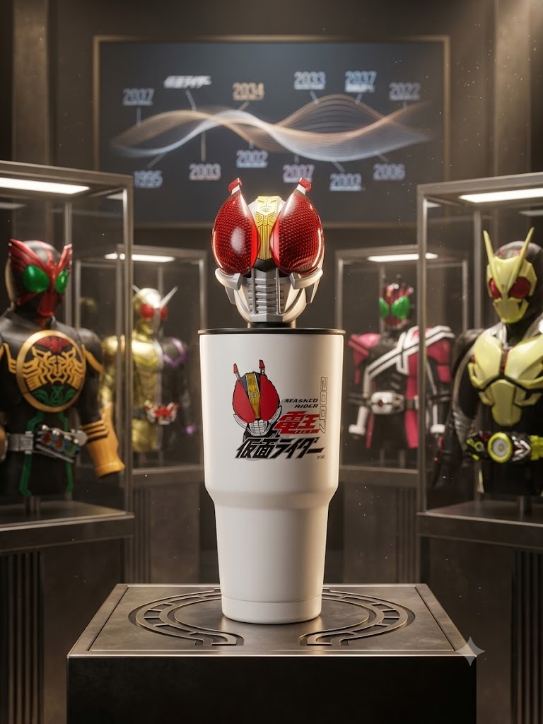 Premium Kamen Rider Figure Tumbler – Dual Lid Edition