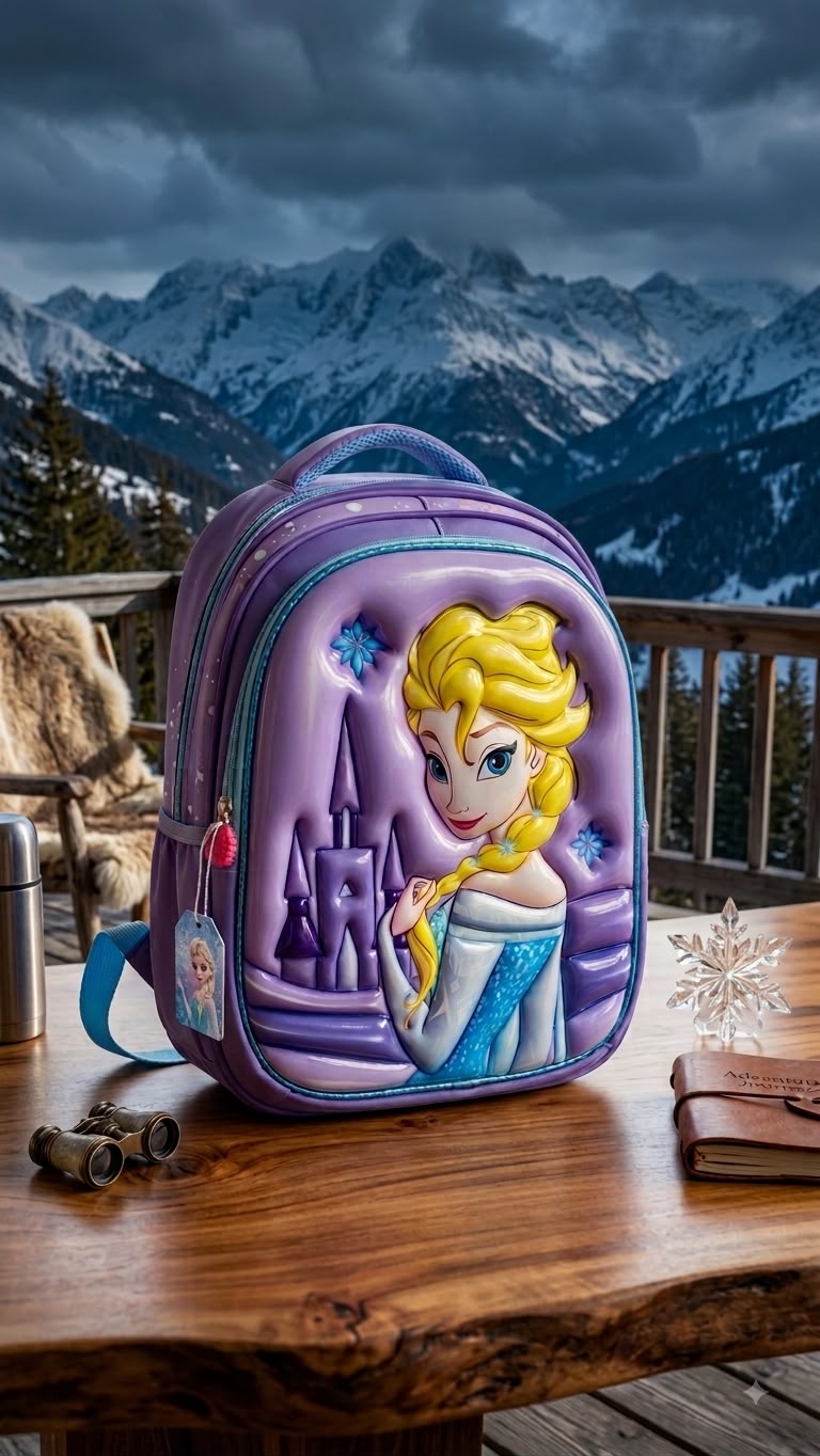 Premium Elsa Character School Bag – 16 Inch