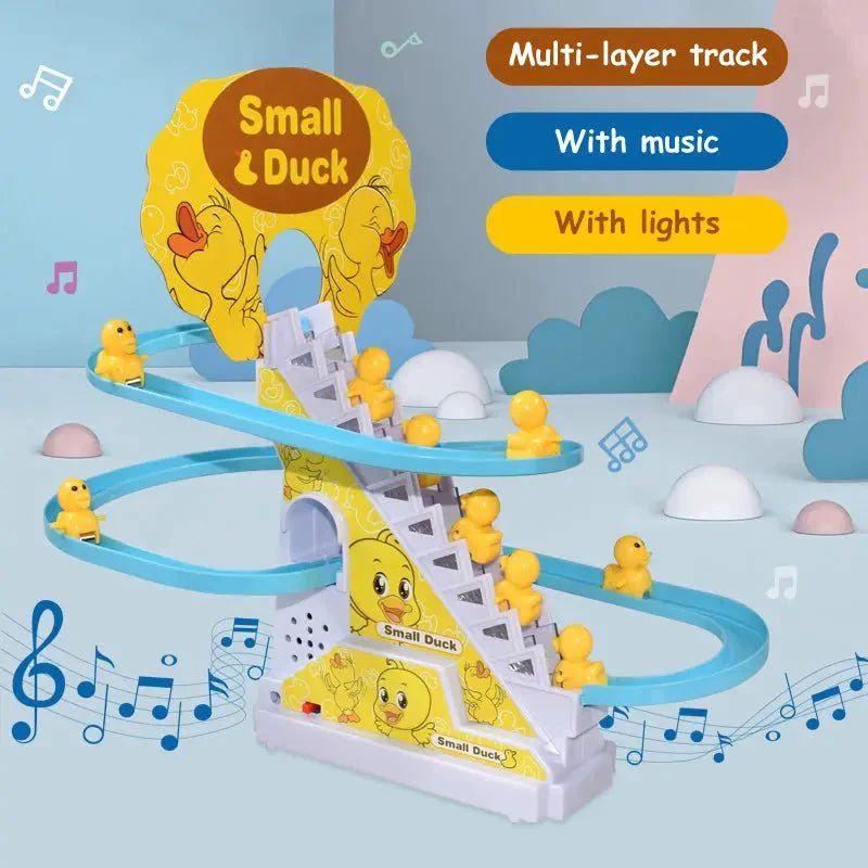 Duck Track Toy – Climbing Stairs Musical Play Set