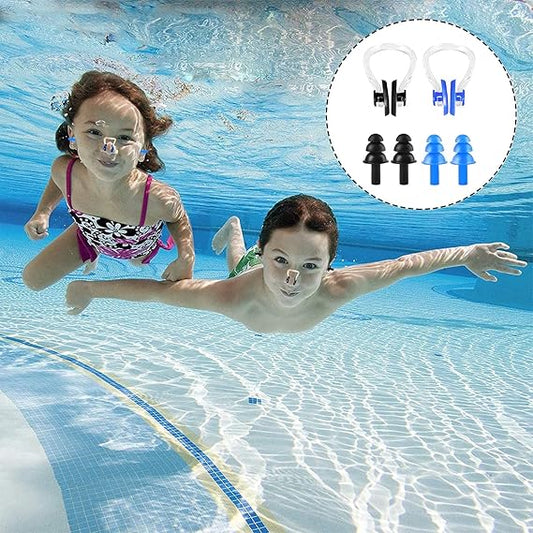 Swimming Nose Clip & Ear Plugs Set