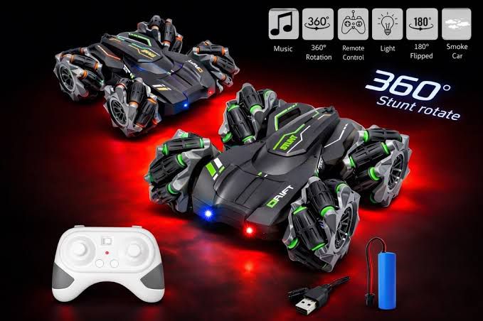 4WD RC Car Drift Stunt Car - 360 Degree Rotating Remote Control Gift Drift Car Off-road Car Racing Machine Model Vehicle