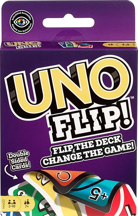 UNO Flip Card Game by Mattel – Double-Sided Family Fun