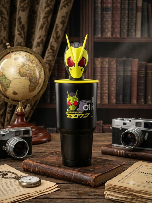 Premium Kamen Rider Figure Tumbler – Dual Lid Edition