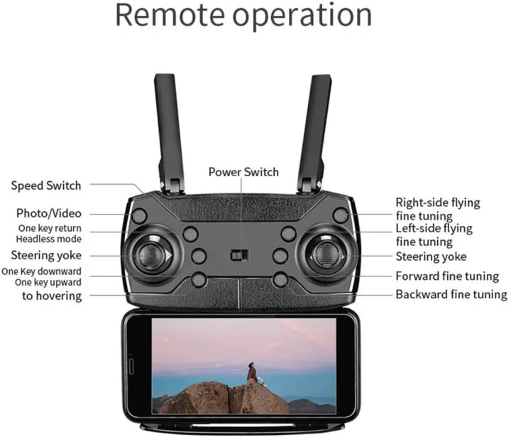 E88 Foldable Camera Drone