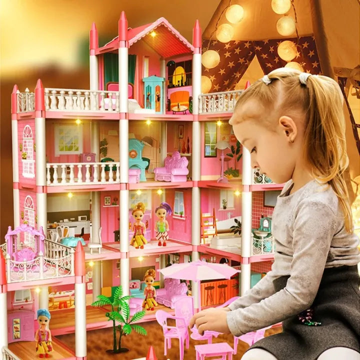 DIY Doll House Dream Villa – Princess House with Furniture Set 462-04