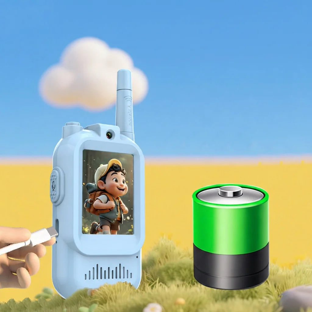 2PCS Rechargeable Kids Video Walkie Talkie Set