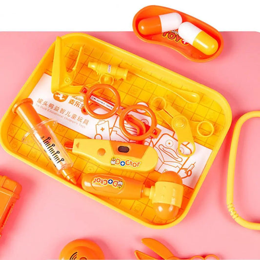 Portable Doctor Play Set with Tray – Kids Medical Toy Kit