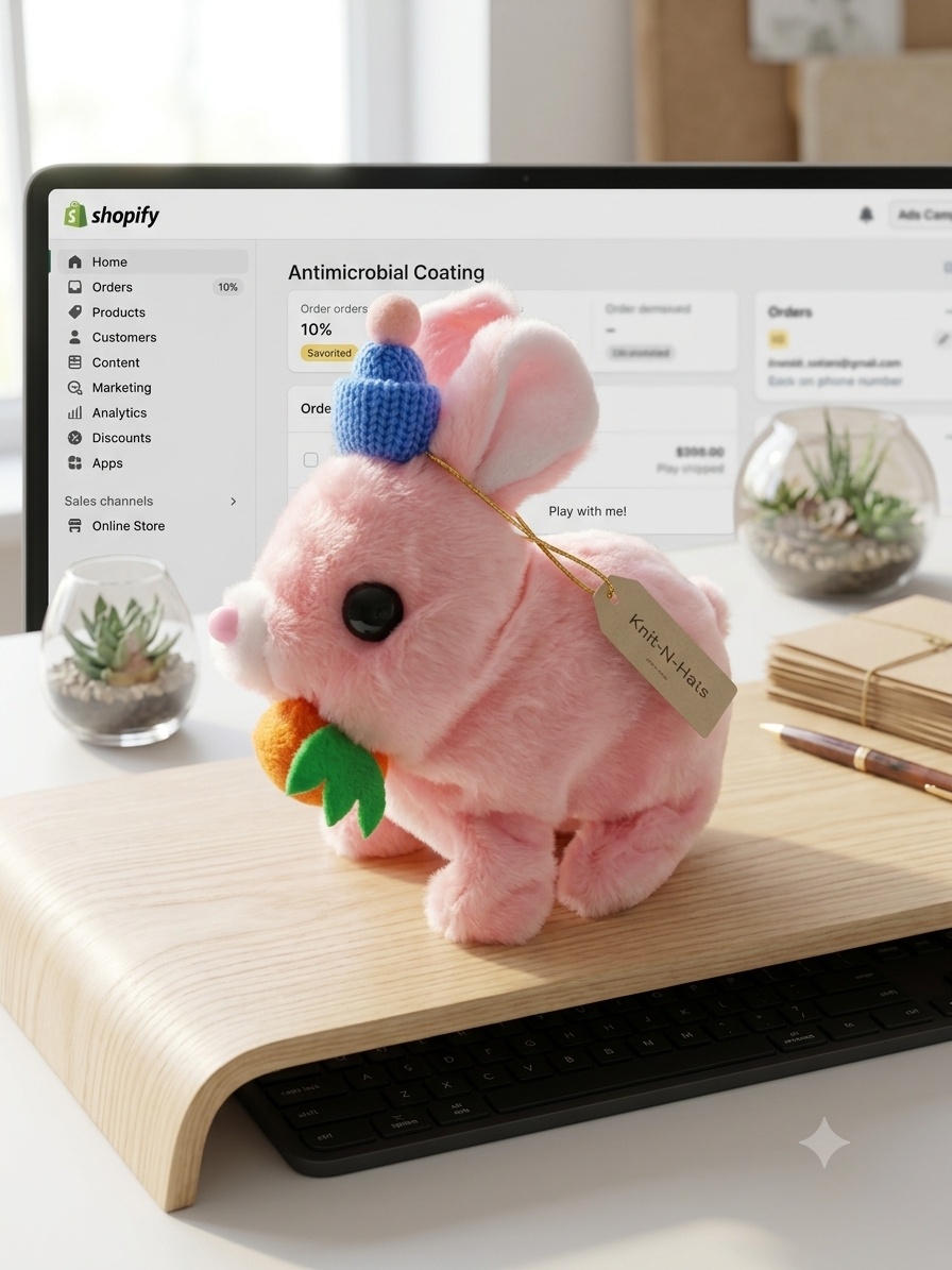 Stuffed Walking Rabbit with Lights, Sound & Carrot