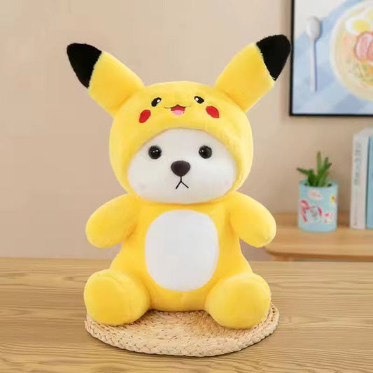 Hoodie Pikachu Plush Toy – Soft & Cute Stuffed Character