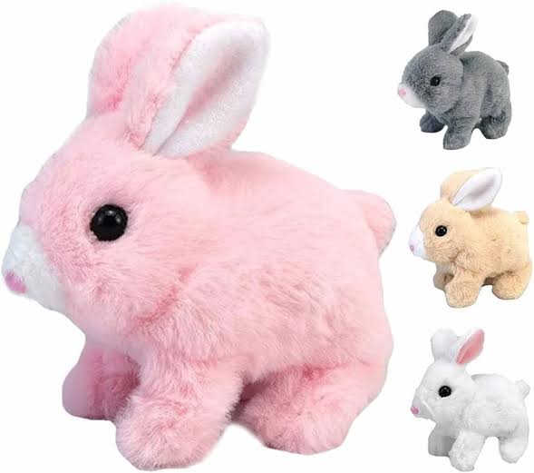 Cute Stuffed Rabbit with Chu-Chu Sound – Soft Baby Toy