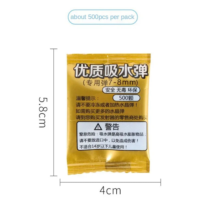 500PCS Orbeez Gel Bullets Refill Sachet